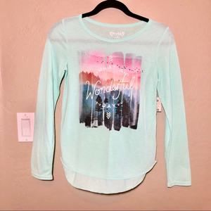 Mudd l mint girls long sleeve Tee l sz 12